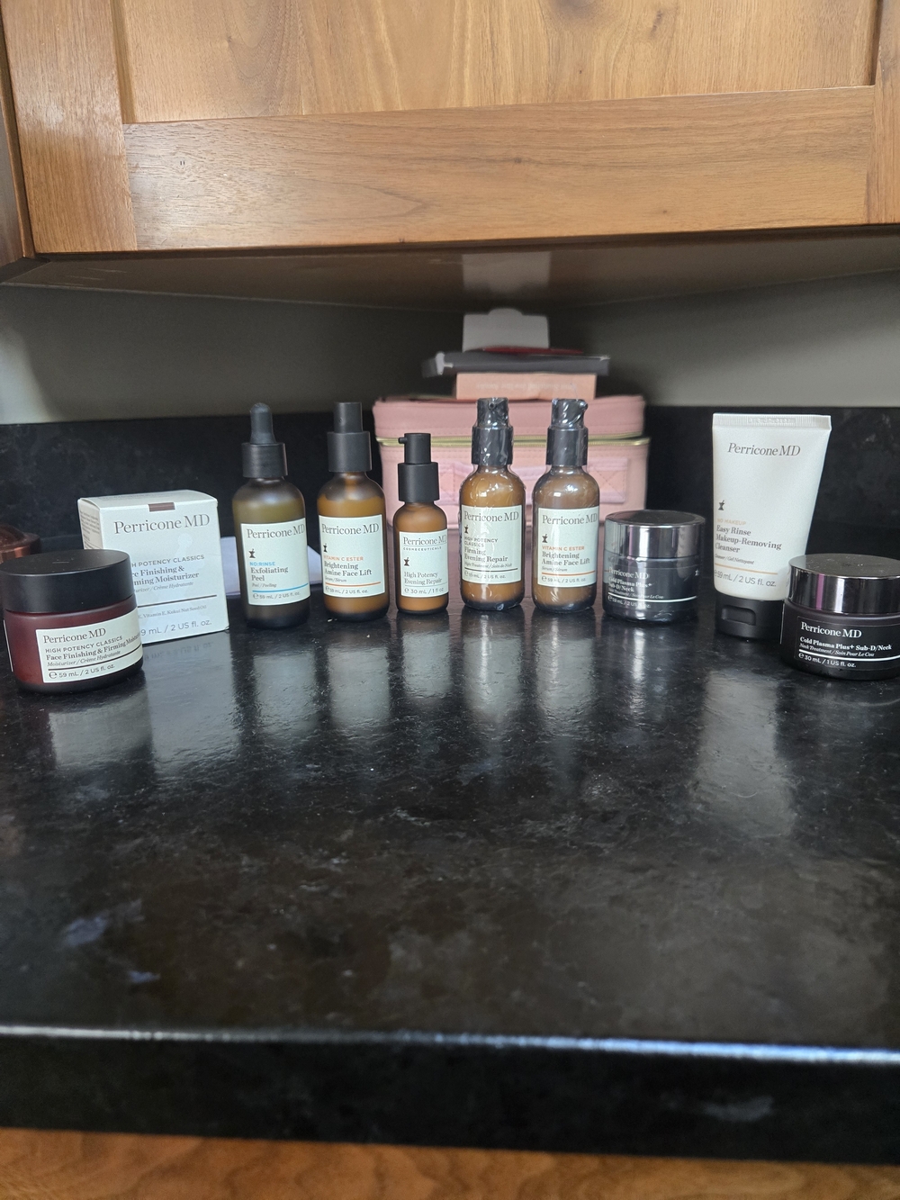 Perricone MD Skincare Collection in Brown and White Packaging